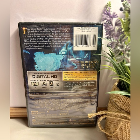 🔥NWT DVD Miss Peregrine’s Home for Peculiar Children (in original packaging) - Picture 2 of 3